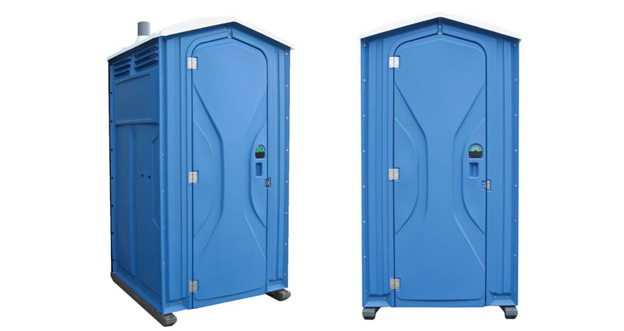 Long-term porta potty units on site in Martinsville, Indiana